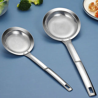 Filter Scoop Stainless Steel Fat Skimmer Spoon Fine Mesh Strainer Food Strainer With Handle Kitchen Oil Skimmer Strainer FU Alodia Store