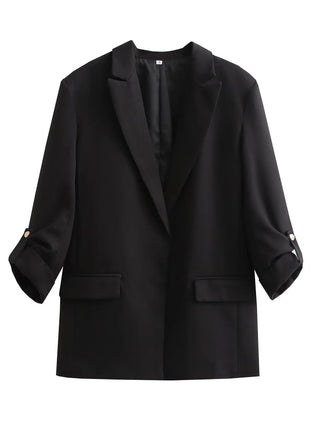 Purple Blazer Women  Elegant Woman Alodia Store