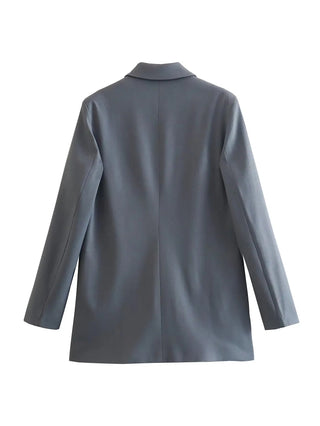 TRAF 2024 Long Sleeve Blazers for Women Coat Alodia Store