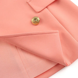Sets Elagant 6 Buttons Jacket Knee Length Skirts Wide Leg Pants Suits Casual Office Work Alodia Store