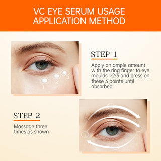 JoyPretty Vitamin C Eye Cream Anti Dark Circles Eye Bag Firmness Moisturizing Whitening Massager Wrinkle Eye Serum Beauty Health Alodia Store