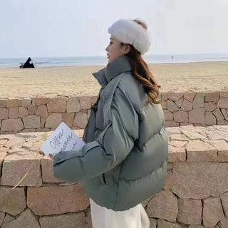 soft and thick leisure stand-up collar women's jacket Alodia Store