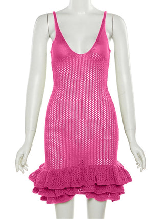 Weird Puss Knit Sleeveless cami bodycon ALODIA STORE