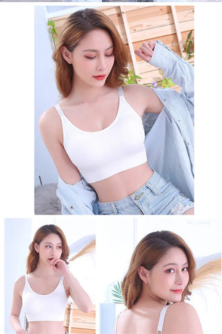 Seamless Sports Bra Women Fitness Top Yoga Bra for Cup A-D Black White Running Yoga Gym Crop Top Women Push Up Sport Bra Top Alodia Store