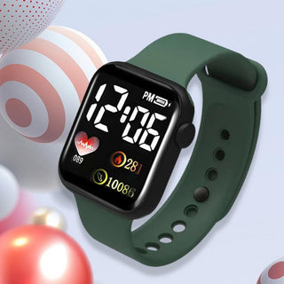 Electronic Wrist Watch  LED Digital Smart sport watch Luminous Square Dial Kids wristwatch for Children Birthday Gift Alodia Store