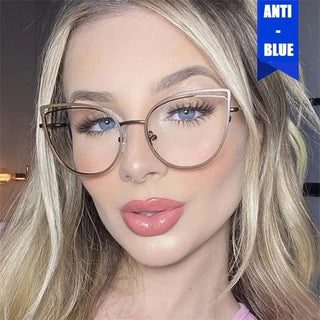 Fashion Anti-Blue Light Glasses Men Women Classic Anti-dazzle Eye Protection Computer Gaming Light Frame Plain Glass Spectacles Alodia Store