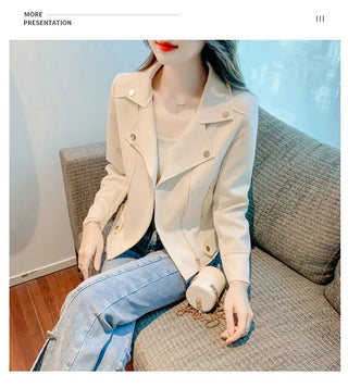 Fashion Long Sleeve Trench New Alodia Store