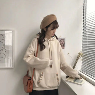 New in Sweatshirts Hoodies Autumn Winter Y2k Tops Clothes Women Sweatshirt Japanese Fashion Longsleeve Crewneck Korean Woman Emo Alodia Store