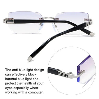 Fashion Anti-Blue Light Reading Glasses Trimming Frame Eye Protection Ultra Light Office Eyeglasses For Men Women Eyewear Alodia Store