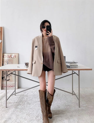 MEXZT Blazers Women All-Match Coat Top New Alodia Store