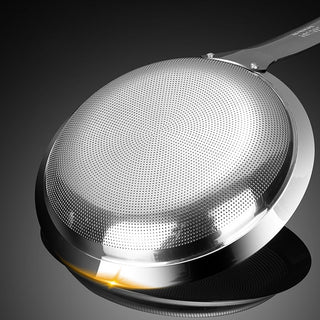 Filter Scoop Stainless Steel Fat Skimmer Spoon Fine Mesh Strainer Food Strainer With Handle Kitchen Oil Skimmer Strainer FU Alodia Store