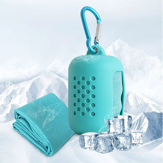 Quick Drying Microfiber Towel Sports Running Outdoor Camping Towel Portable Fitness Gym Towel Yoga Beach Travel Silicone Bag Alodia Store