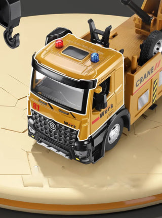 Large Truck Crane Engineering Vehicle Alloy Model Car Alodia Store