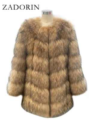 Fashion fluffy Long Faux women thick Alodia Store