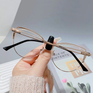 Fashion High Quality Metal Blue Light Blocking Fashion Women Computer Eyeglasses Optical Spectacle Eye Protection Glass Eyewear Alodia Store