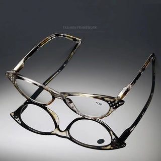 Read Magnification Cat Eye Frame Vision Care Presbyopia Glasses Hyperopia Eyewear Women Reading Glasses Computer Eyeglasses Alodia Store