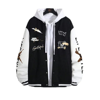 Men's Spring and Autumn Baseball Coat Loose Casual  Jackets for Men Alodia Store