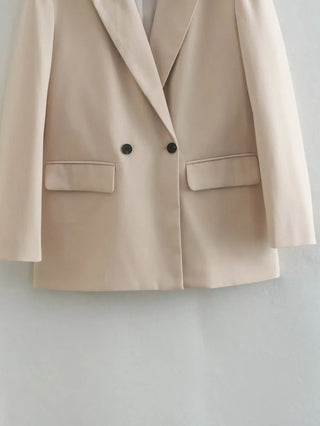 TRAF 2024 Long Sleeve Blazers for Women Coat Alodia Store