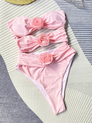 Hollow Out Beachwear Bathing Suit ALODIA STORE