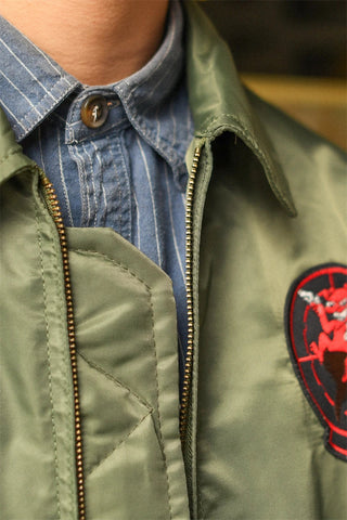 TOP GUN CWU-36P Spring Patched Military Style Bomber Pilot Flight Thin Coat Windbreaker Jacket Alodia Store