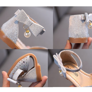 Girls Princess Sandals Baby Shoes 2023 Brand New Kids Shoes for Wedding Party Bling Summer Flat Sandals Fashion Breathable 2023 ALODIA STORE
