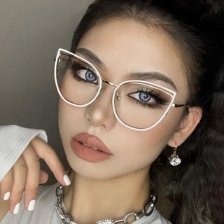 Fashion Anti-Blue Light Glasses Men Women Classic Anti-dazzle Eye Protection Computer Gaming Light Frame Plain Glass Spectacles Alodia Store