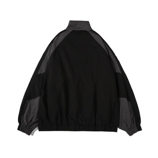 Hip Hop Varsity Jacket Men High Street Patchwork Color Block Alodia Store