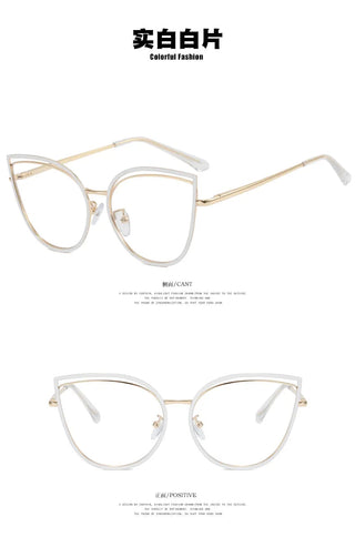 Fashion Anti-Blue Light Glasses Men Women Classic Anti-dazzle Eye Protection Computer Gaming Light Frame Plain Glass Spectacles Alodia Store