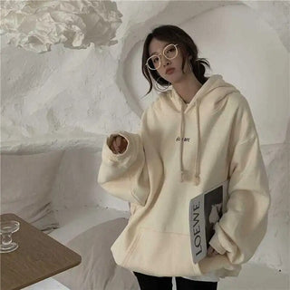 New in Hoodies & Sweatshirts Y2k Streetwear Women Top Hooded Shirt Clothes Longsleeve Oversize Sweatshirt Harajuku Manga Hoodie Alodia Store