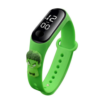 Disney Mickey Mouse Children Watches For Girls Electronic Bracelet Sports LED Spiderman iron Man Doll Kids Watch Waterproof Alodia Store