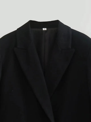 TRAF 2024 Long Sleeve Blazers for Women Coat Alodia Store