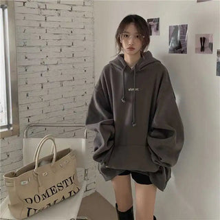 New in Hoodies & Sweatshirts Y2k Streetwear Women Top Hooded Shirt Clothes Longsleeve Oversize Sweatshirt Harajuku Manga Hoodie Alodia Store