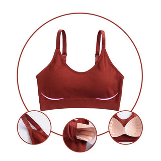 Seamless Sports Bra Women Fitness Top Yoga Bra for Cup A-D Black White Running Yoga Gym Crop Top Women Push Up Sport Bra Top Alodia Store