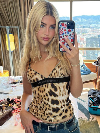 Dulzura Leopard Print Spaghetti Alodia Store
