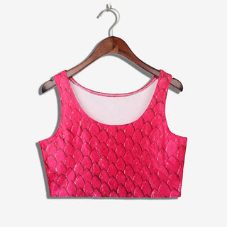 VIP FASHION Summer Sexy 3D Printed Tank Tops Crop Casual Super Short Vest Tops alodia store