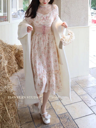 pink floral dress Alodia Store