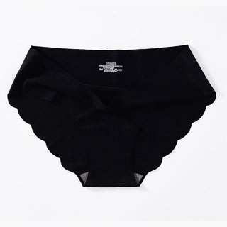 Sports Women's Panties Seamless Briefs Mid Rise Underwear Female Soft Comfortable Silk Briefs Underpants Sexy Lingerie Panty alodia store