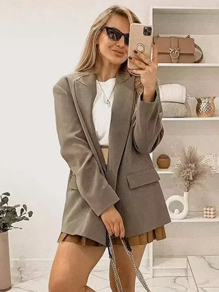 TRAF Office Blazer Women Winter Alodia Store