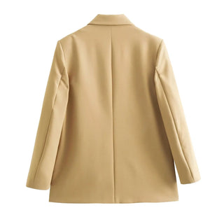 TRAF Grey Oversize Long Blazer Women Alodia Store