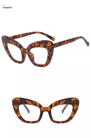 2022 New Fashion Vintage Anti Blue Light Cat Eye Women Glasse Retro Designer Eyeglasse Frame Ladies Ins Trending Clear Computer Alodia Store