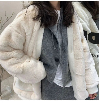 Elegant Knitting 2 Piece Set Women Long Sleeve Coat + Casual Midi Skirt Alodia Store