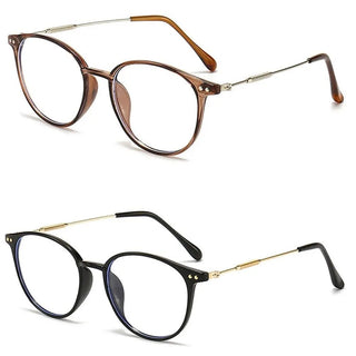 Metal Progressive Multifocal Reading Glasses Anti-Blue Light Computer Glasses Ultra Light Eye Protection Eyewear For Men Women Alodia Store
