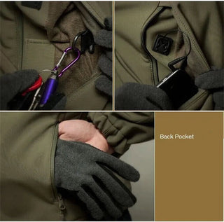 Soft Shell Autumn and Winter Plush Thickened Mountaineering Tactics Training  Keep Warm Waterproof  Windproof Charge Suit Alodia Store