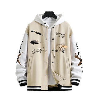 Men's Spring and Autumn Baseball Coat Loose Casual  Jackets for Men Alodia Store