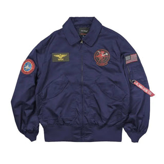 TOP GUN CWU-36P Spring Patched Military Style Bomber Pilot Flight Thin Coat Windbreaker Jacket Alodia Store