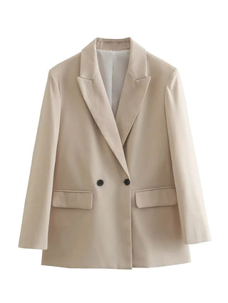 TRAF 2024 Long Sleeve Blazers for Women Coat Alodia Store