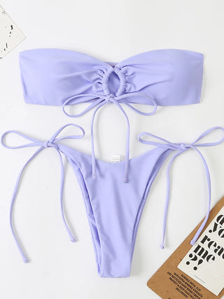 Mini Thong Bikini Set Bather Swimming Beachwear for Bathing Suit Alodia Store