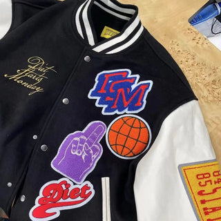 printed vibe style high quality men's and women's loose baseball uniforms couple Alodia Store