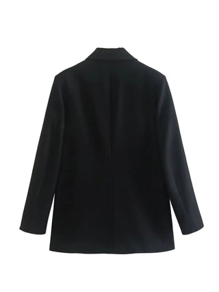 TRAF 2024 Long Sleeve Blazers for Women Coat Alodia Store