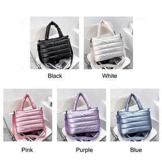 Lightweight Down Cotton Padded Shoulder Bag Alodia Store